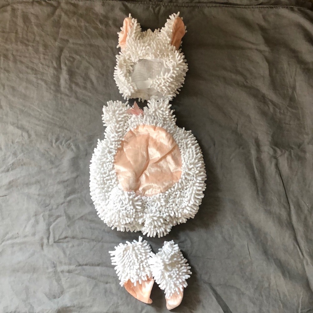 Cute Baby Lamb Costume Girl Pink 12-18 months